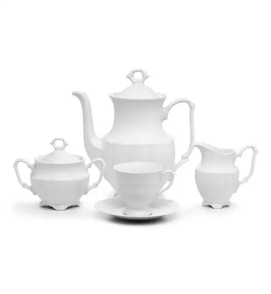 CHODZIEŻ MARIA TERESA C000 BIAŁA Zestaw kawowy 39 el / 12 osób / porcelana