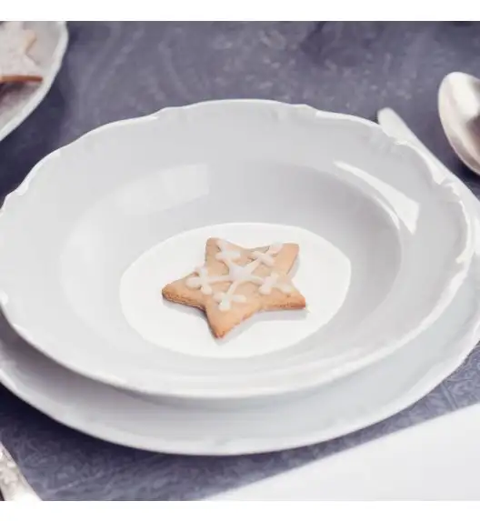 CHODZIEŻ MARIA TERESA C000 BIAŁA Zestaw obiadowy 44 el / 12 osób / porcelana