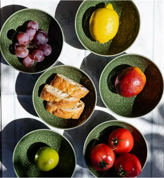 LUBIANA ORIENTAL | J9 | ZIELONY | Salaterka 15 cm | porcelana luz 