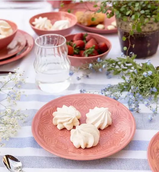 LUBIANA ORIENTAL | KK00 | KORAL | Serwis obiadowy 18 el dla 6 osób | porcelana luz 