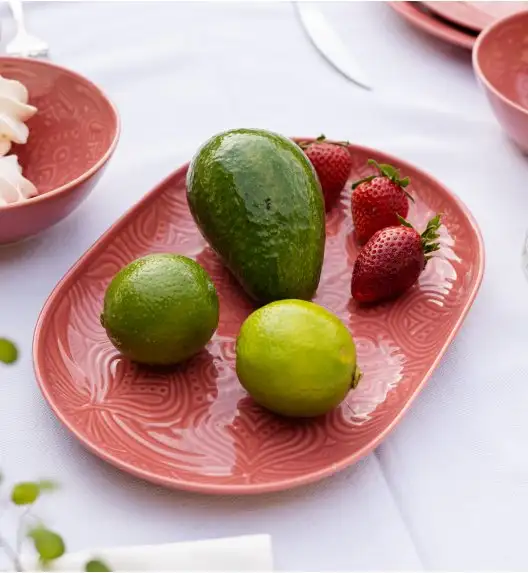 LUBIANA ORIENTAL | KK00 | KORAL | Serwis obiadowy 18 el dla 6 osób | porcelana luz 