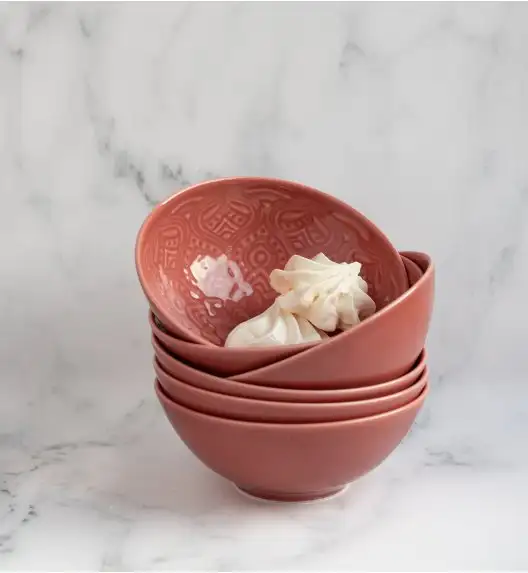 LUBIANA ORIENTAL | KK00 | KORAL | Serwis obiadowy 18 el dla 6 osób | porcelana luz 