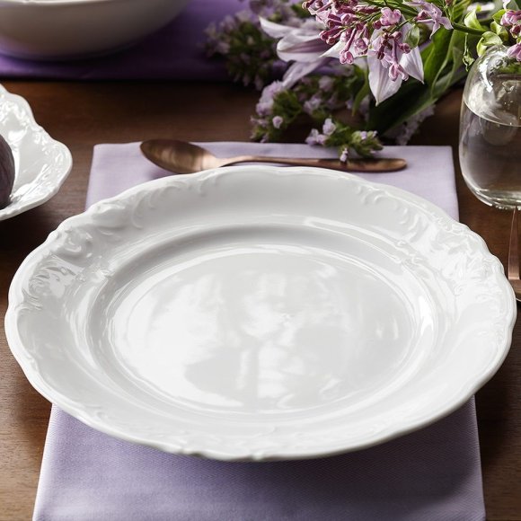 CHODZIEŻ FRYDERYKA BIAŁA C001 Serwis obiadowy 18 el / 6 osób / porcelana