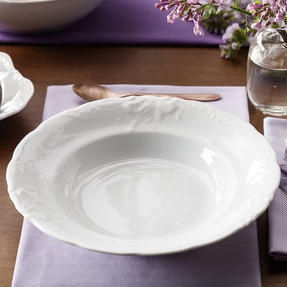 CHODZIEŻ FRYDERYKA BIAŁA C001 Serwis obiadowy 18 el / 6 osób / porcelana