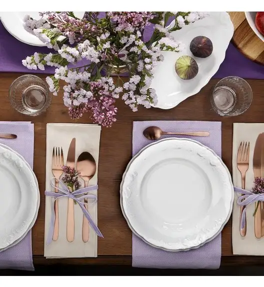 CHODZIEŻ FRYDERYKA BIAŁA C001 Serwis obiadowy 18 el / 6 osób / porcelana