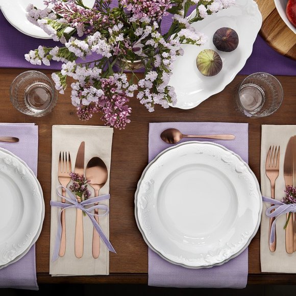 CHODZIEŻ FRYDERYKA BIAŁA C001 Serwis obiadowy 18 el / 6 osób / porcelana
