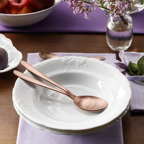 CHODZIEŻ FRYDERYKA BIAŁA C001 Serwis obiadowy 36 el / 12 osób / porcelana