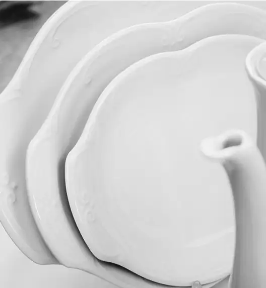 CHODZIEŻ KAMELIA C000 BIAŁA Serwis obiadowo-kawowy 84 el / 12 osób / porcelana