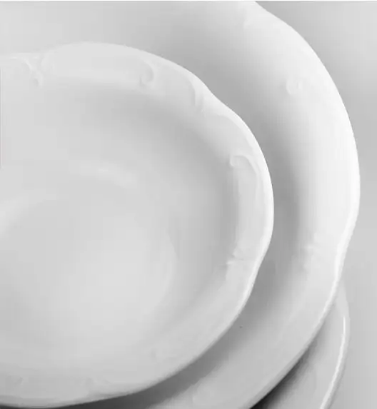 CHODZIEŻ KAMELIA C000 BIAŁA Serwis obiadowo-kawowy 84 el / 12 osób / porcelana