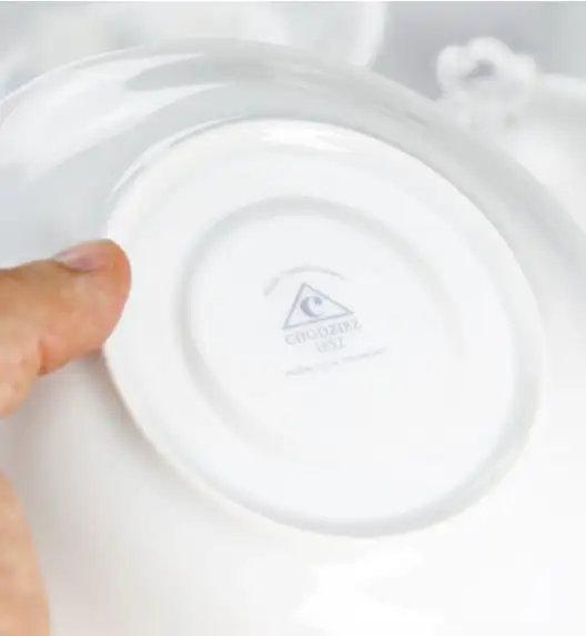 CHODZIEŻ KAMELIA C000 BIAŁA Serwis obiadowo-kawowy 84 el / 12 osób / porcelana