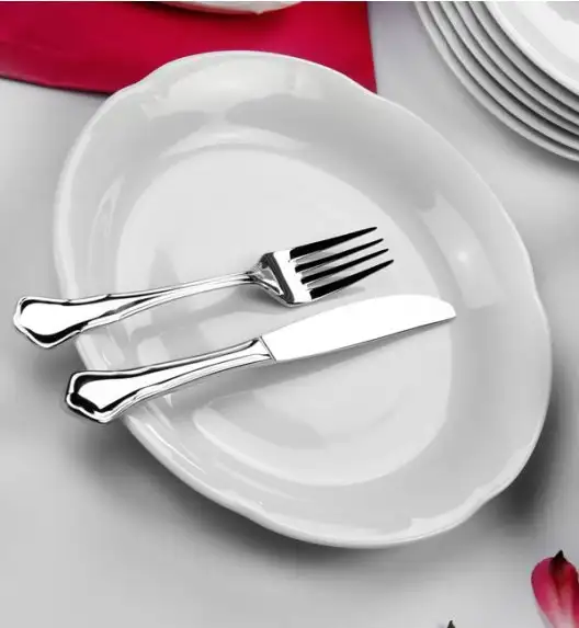 CHODZIEŻ KAMELIA C000 BIAŁA Serwis obiadowo-kawowy 84 el / 12 osób / porcelana