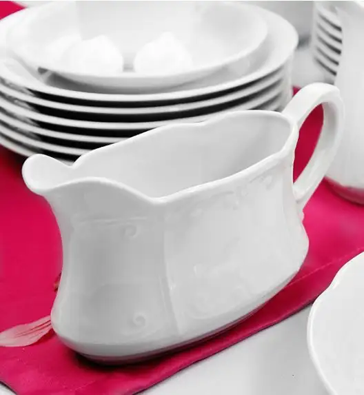 CHODZIEŻ KAMELIA C000 BIAŁA Serwis obiadowo-kawowy 84 el / 12 osób / porcelana