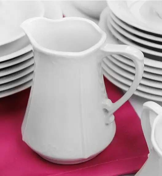 CHODZIEŻ KAMELIA C000 BIAŁA Serwis obiadowo-kawowy 84 el / 12 osób / porcelana