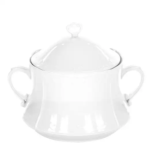 CHODZIEŻ KAMELIA C000 BIAŁA Serwis obiadowo-kawowy 84 el / 12 osób / porcelana