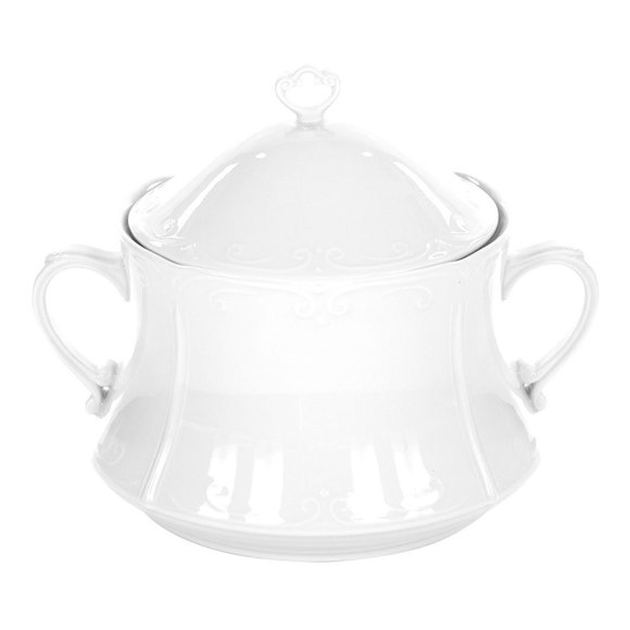 CHODZIEŻ KAMELIA C000 BIAŁA Serwis obiadowo-kawowy 84 el / 12 osób / porcelana
