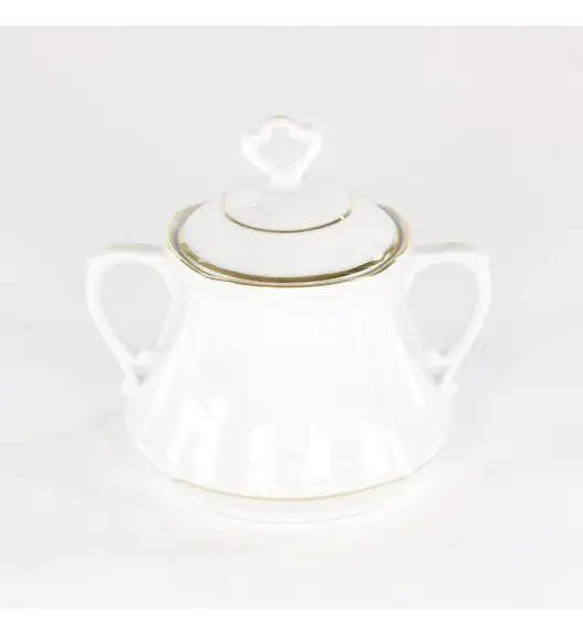 CHODZIEŻ KAMELIA B014 ZŁOTA LINIA Zestaw obiadowo-kawowy 84 el / 12 osób / porcelana