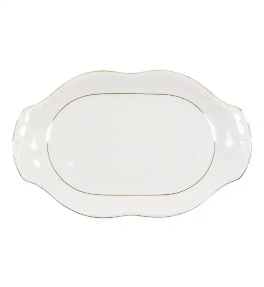 CHODZIEŻ KAMELIA B014 ZŁOTA LINIA Zestaw obiadowo-kawowy 84 el / 12 osób / porcelana