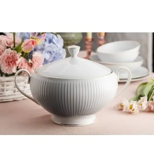 CHODZIEŻ DALIA 3612 ZŁOTA LINIA Serwis obiadowy 45 el / 12 osób / porcelana