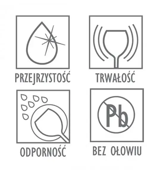 WYPRZEDAŻ! KROSNO DIAMOND Komplet 2 szklanek do wody / szkło najwyższej jakości