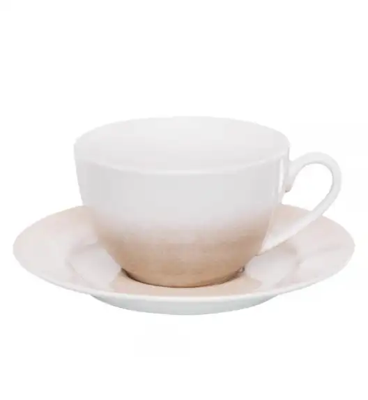 AMBITION PLAYA Serwis obiadowo-kawowy 30 el dla 6 osób / piaskowy odcień