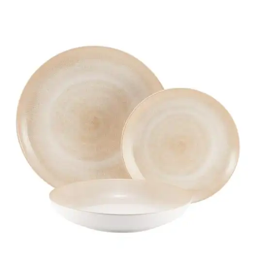AMBITION PLAYA Serwis obiadowo-kawowy 60 el dla 12 osób / piaskowy odcień