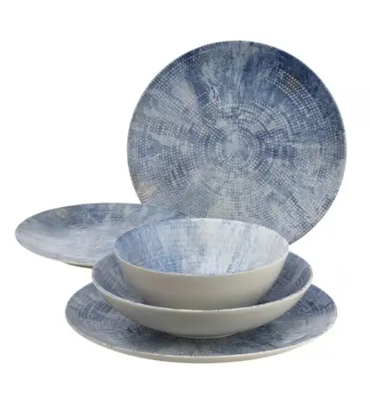 AMBITION LAGOON Talerz deserowy 20 cm / Reactive Glaze