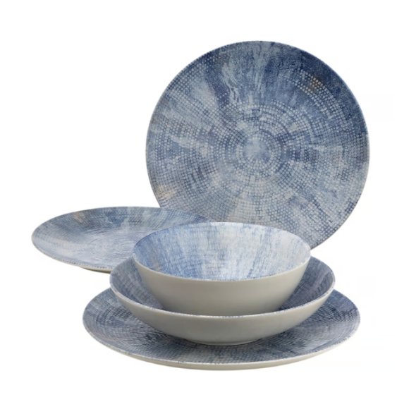 AMBITION LAGOON Serwis obiadowy 36 el dla 12 osób / Reactive Glaze