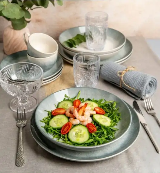 AMBITION AQUA Talerz obiadowy 27 cm / niebiesko-szary odcień