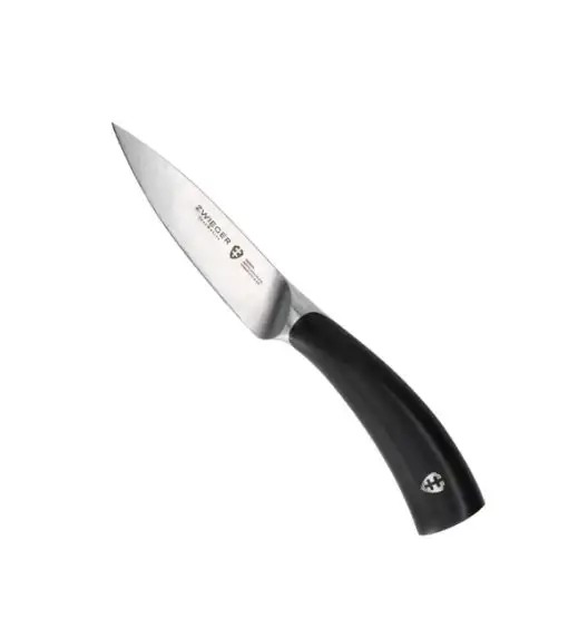 ZWIEGER OBSIDIAN Komplet 5 noży kuchennych + ostrzałka 3w1 uniwersalna EH / niemiecka stal nierdzewna