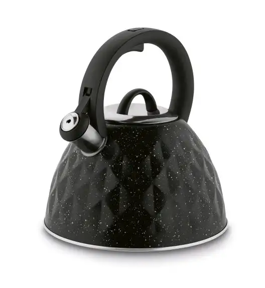 KonigHOFFER ETNA Czajnik 3 l / srebrne detale / czarny marble / gaz i indukcja