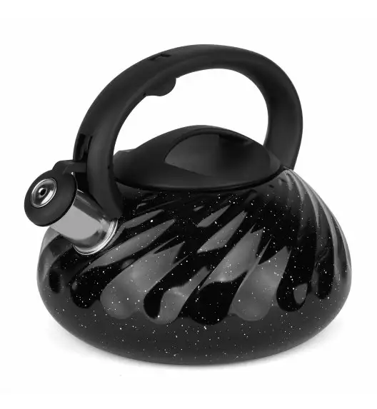 KonigHOFFER GWEN Czajnik tradycyjny 3 l  / z gwizdkiem / czarny / indukcja