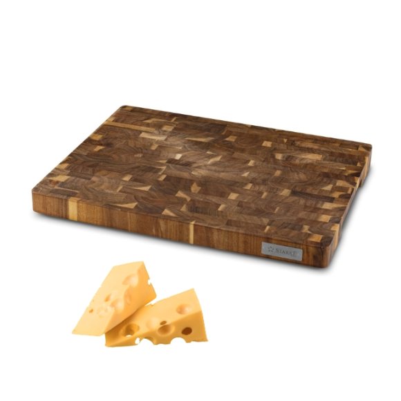 STARKE PRO Deska do krojenia i serwowania 47x37x3,5 cm / akacjowa / z nóżkami