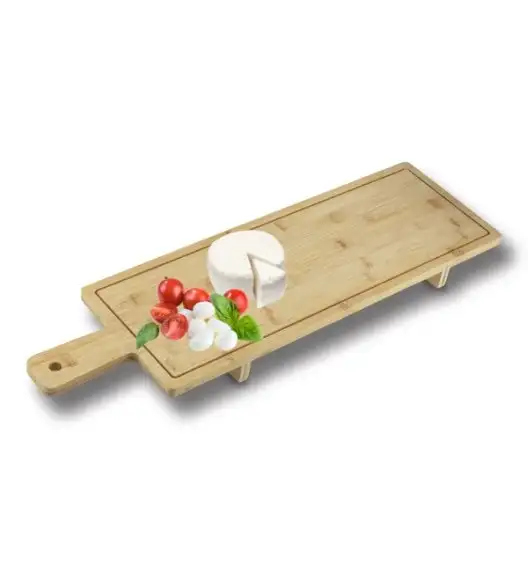 KONIGHOFFER BAMBUSOWA DESKA DO SERWOWANIA NA NÓŻKACH 66X19,5X4,5CM