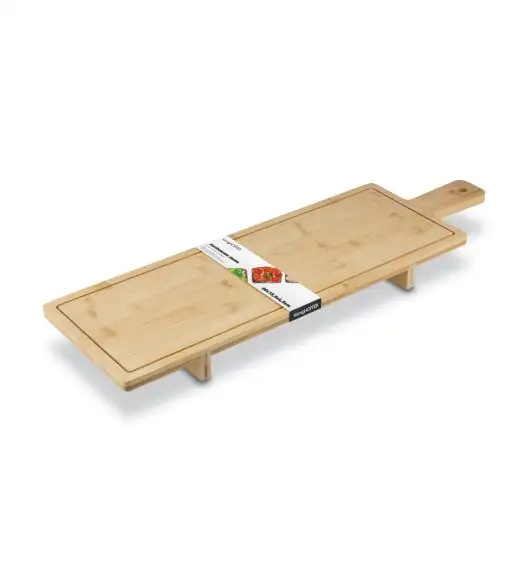 KONIGHOFFER BAMBUSOWA DESKA DO SERWOWANIA NA NÓŻKACH 66X19,5X4,5CM