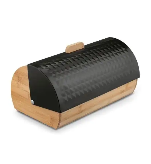 KONIGHOFFER GEOMETRIC CHLEBAK BAMBUSOWY CZARNY 36X25X16,8CM