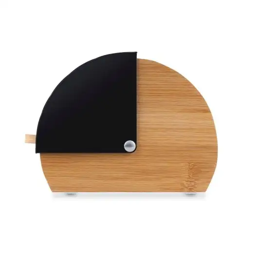 KONIGHOFFER GEOMETRIC CHLEBAK BAMBUSOWY CZARNY 36X25X16,8CM