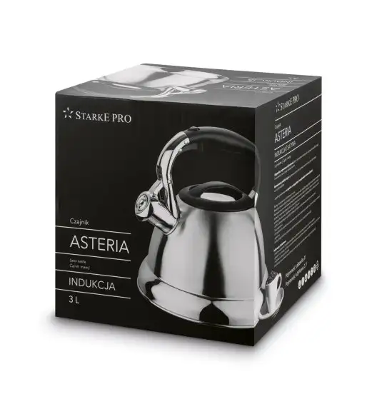 STARKE PRO ASTERIA II CZAJNIK 3L SATYNA INDUKCJA