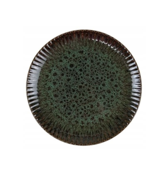 LUBIANA STONEWARE COSMOS ZIELONY | Serwis obiadowy 18 elementów dla 6 osób | odcienie zieleni | ceramika