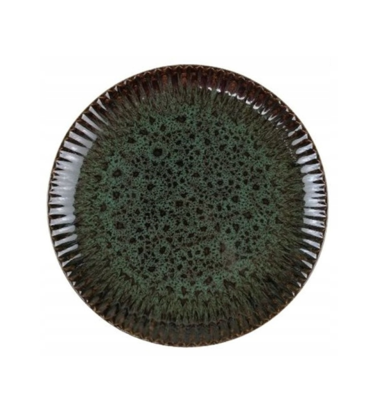 LUBIANA STONEWARE COSMOS ZIELONY | Serwis obiadowy 18 elementów dla 6 osób | odcienie zieleni | ceramika