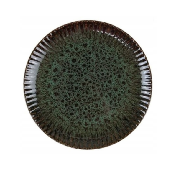 LUBIANA STONEWARE JADE ZIELONY | Serwis obiadowy 72 elementy dla 24 osób | odcienie zieleni | ceramika