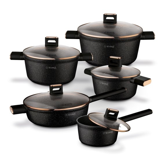 STARKE PRO STARLET KPL. GARNKÓW BLACK 10 EL. (R.16 +GARNEK 20/24/28 +PAT 28)
