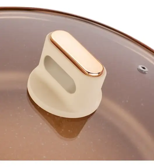 STARKE PRO STARLET PATELNIA KRÓT. UCH. Z POKRYWKĄ BEIGE 28X8CM