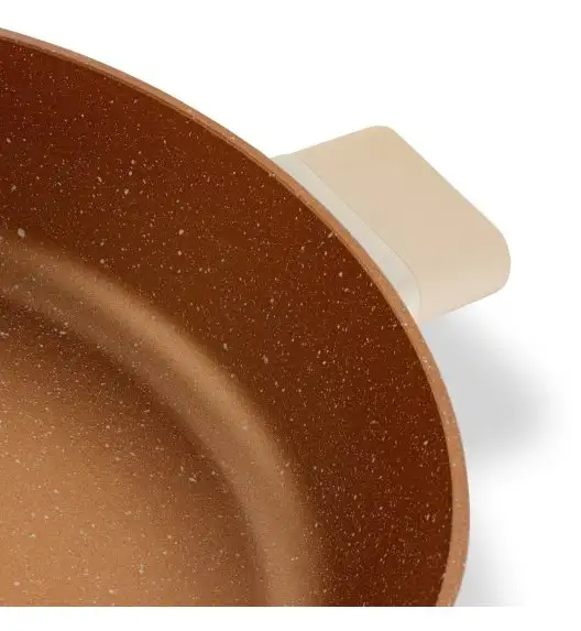 STARKE PRO STARLET PATELNIA KRÓT. UCH. Z POKRYWKĄ BEIGE 28X8CM