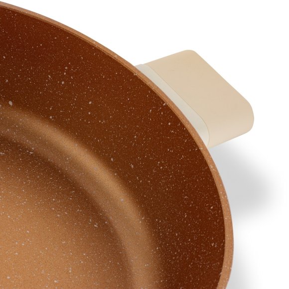 STARKE PRO STARLET PATELNIA KRÓT. UCH. Z POKRYWKĄ BEIGE 28X8CM