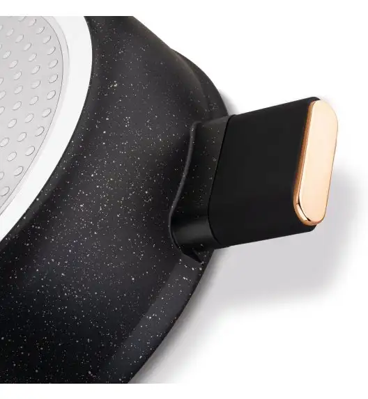 STARKE PRO STARLET PATELNIA KRÓT. UCH. Z POKRYWKĄ BLACK 28X8CM