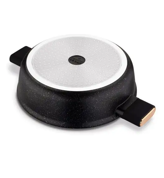 STARKE PRO STARLET PATELNIA KRÓT. UCH. Z POKRYWKĄ BLACK 28X8CM