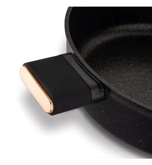 STARKE PRO STARLET PATELNIA KRÓT. UCH. Z POKRYWKĄ BLACK 28X8CM