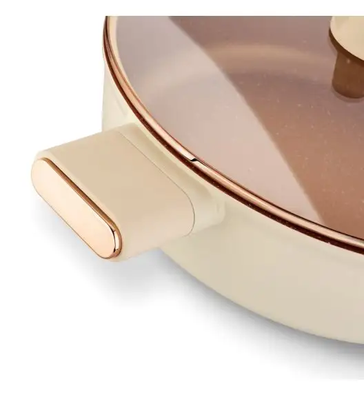 STARKE PRO STARLET PATELNIA Z POKRYWKĄ BEIGE 28X8CM