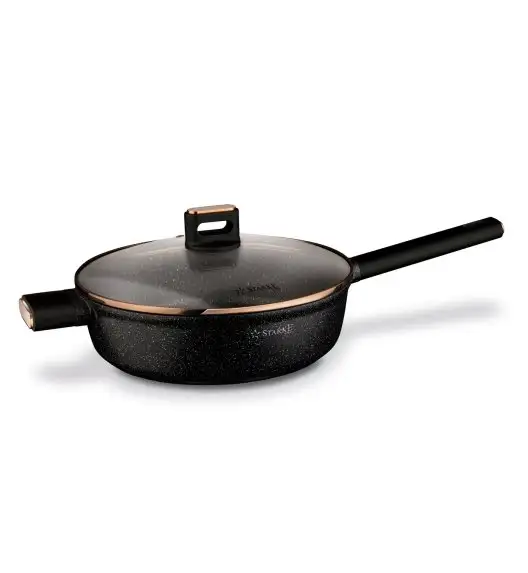 STARKE PRO STARLET PATELNIA Z POKRYWKĄ BLACK 28X8CM