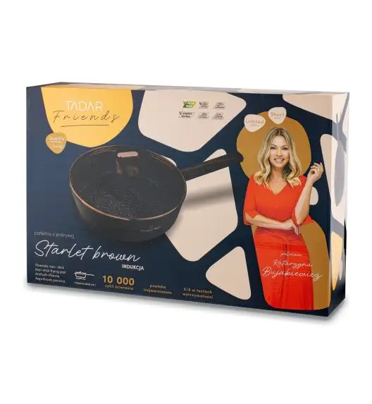 STARKE PRO STARLET PATELNIA Z POKRYWKĄ BROWN 28X8CM